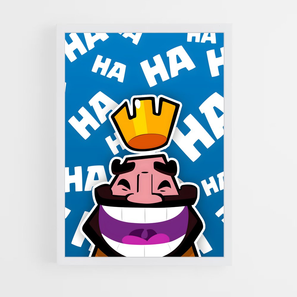 Poster Le Roi des Cartons – affiche Clash royale (vue 3)